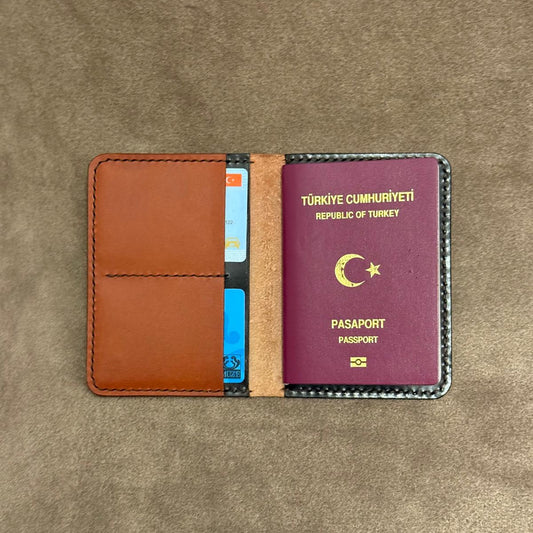 El yapımı hakiki deri pasaportluk