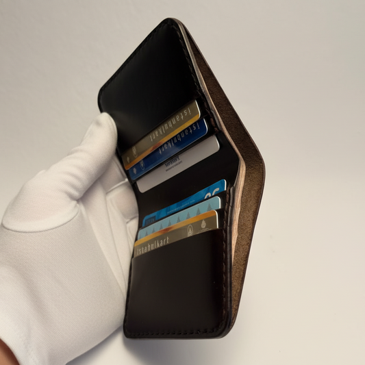 El yapımı hakiki deri cüzdan